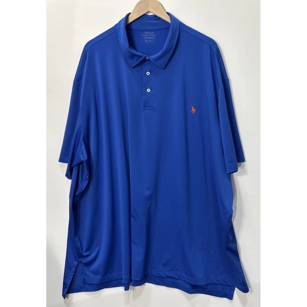 Mens Big & Tall Polo Ralph Lauren Performance Shirt Sz 4XB Big Moisture Wicking